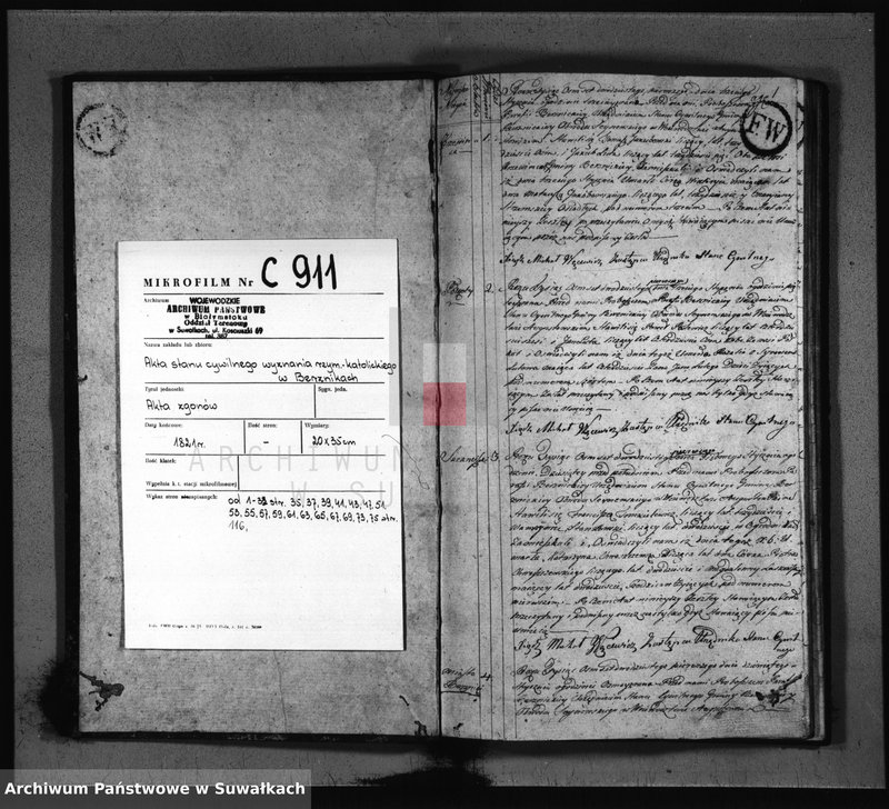 image.from.unit.number "Akta Zeszłych Gminy Berznickiey od Dnia 1-o Stycznia 1821"