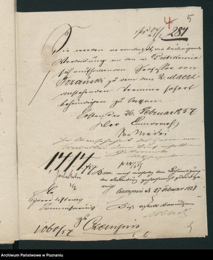 Obraz 10 z jednostki "A. betr. den polnischen Flüchtling Eduard, Vinzent von Trzciński"