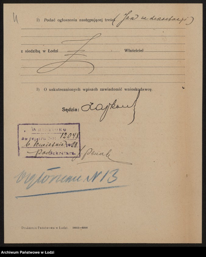 Obraz 6 z jednostki "Lajb Neuman – sprzedaż towarów łokciowych galanterji i kapeluszy"