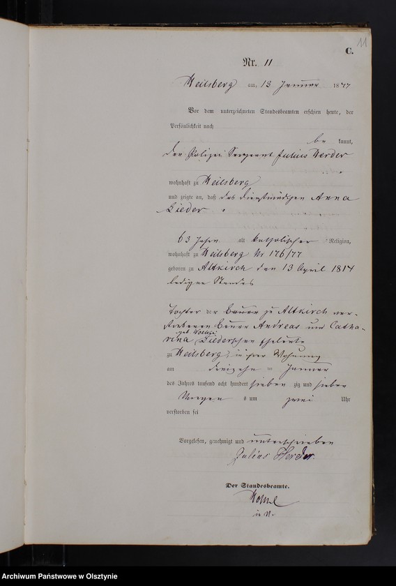 image.from.unit.number "Sterbe-Haupt-Register Nr 1 - 164"