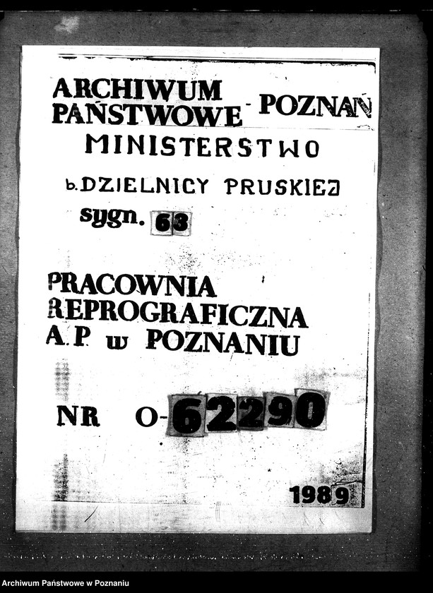 Obraz 1 z jednostki "Sprawy szczegółowo-administracyjne Szkody wojenne p. Leszno"