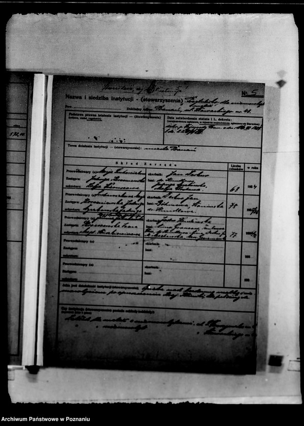 Obraz 8 z jednostki "/Kartoteka instytucji opiekuńczych/"