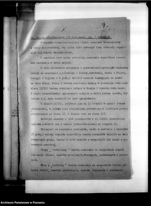 Obraz 10 z jednostki "Programy nauczania różnych szkół zawodowych: 1) Szkoła Handlowa w Brodnicy, 2) Średnia Szkoła Zawodowa w Bydgoszczy, 3) Miejska Szkoła Przemysłowo-Handlowa - Gniezno, 4) Żeńska Szkoła Zawodowo-Gospodarcza - Grudziądz, 5) Państwowa Szkoła Przemysłowo-Handlowa Żeńska w Lesznie, 6) Prywatne Seminarium Nauczycielek Gosp. SS Urszulanek w Lubocześnicy, 7) Państwowa Szkoła Handlowa i Przemysłowa Żeńska w Poznaniu, 8) Szkoła Handlowa Izby Przemysłowo-Handlowej w Tczewie, 9) Państwowa Szkoła Zawodowa Żeńska w Toruniu"