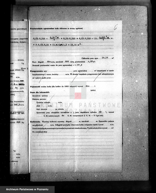 Obraz 10 z jednostki "Cegielnia Parowa w Witaszycach uruchomienie kolejki wąsko-torowej nr woj. kotła 5848"