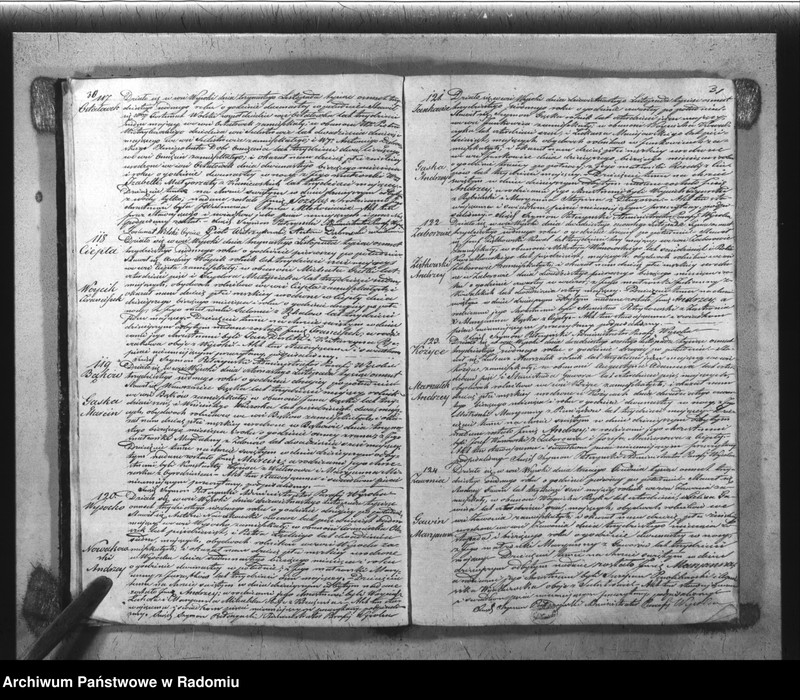 Obraz 18 z jednostki "Książka Duplikat Parafii Wysoka w powiecie Szydłowieckim Obwodzie Opoczyńskim Gubernij Sandomierskiej rok 1837 sporządzona"