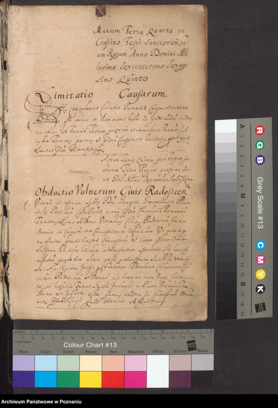 Obraz 4 z jednostki "Protocolon actorum officii consularis Posnaniensis."