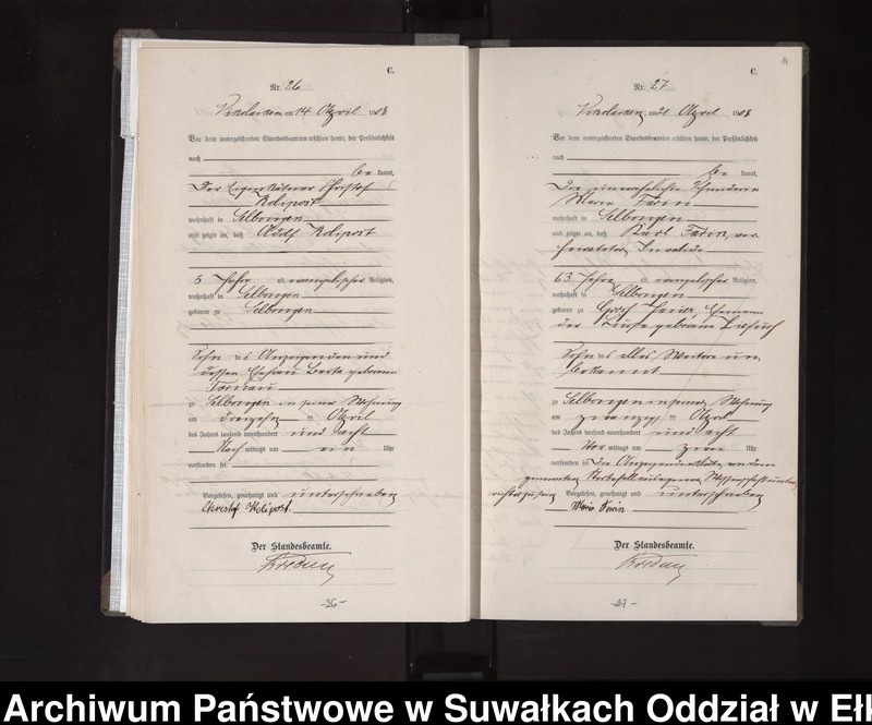 image.from.unit.number "Sterbe-Haupt-Register des Königlichen Preussischen Standes-Amtes Nikolaiken Kreis Sensburg"