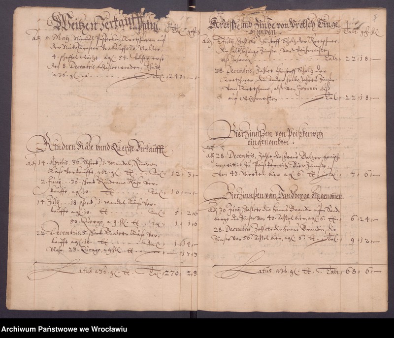 image.from.unit.number "Jahrerechnungen der güter Protsch, Peiskerwitz und Domslau"