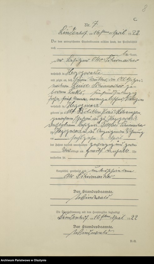 image.from.unit.number "Sterbe-Register /Neben-Register/ Nr 1 - 30"