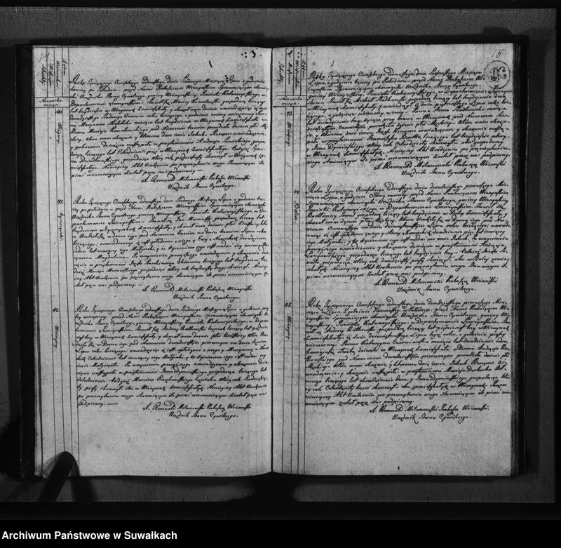 image.from.unit.number "Księga do zapisywania aktów cywilnych urodzenia gminy wiżajńskiey, departamentu łomżyńskiego, powiatu kalwaryjskiego"