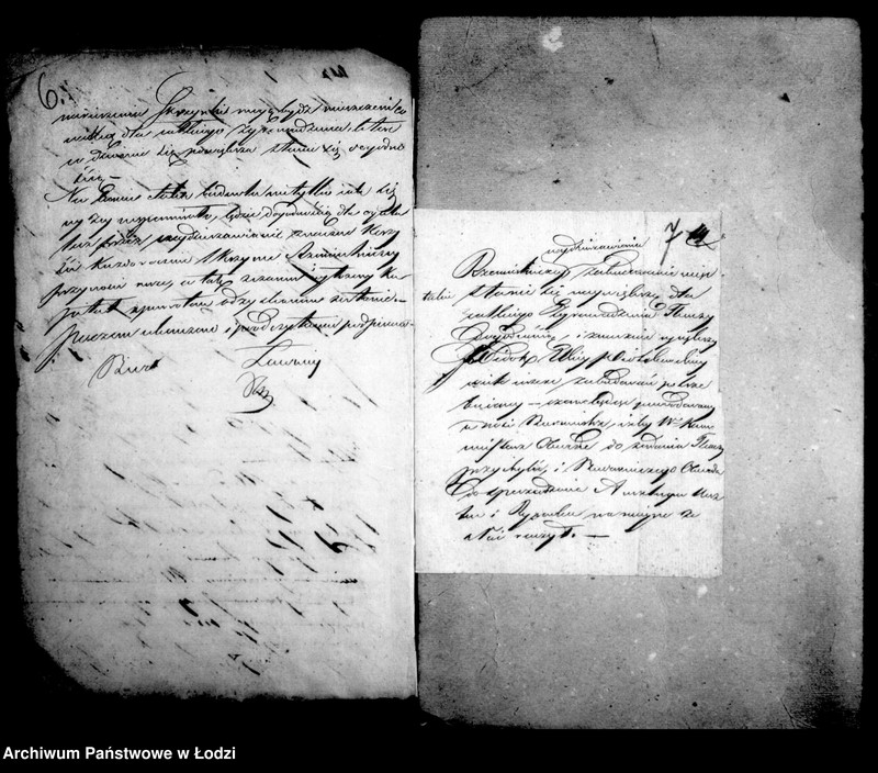 Obraz 9 z jednostki "Akta archiwum ławnika czynnego tyczące się wystawienia domu cechowego przez tkaczy w mieście Łodzi"