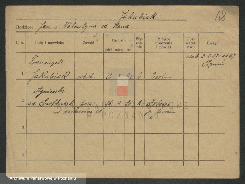 Obraz 18 z jednostki "Jakubiak - Jakubowicz"