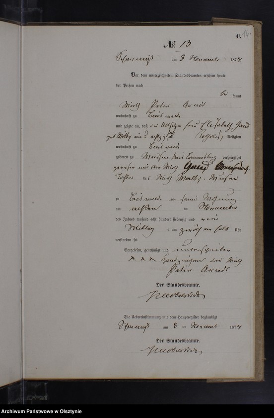 image.from.unit.number "Sterbe-Neben-Register Nr 1 - 23"