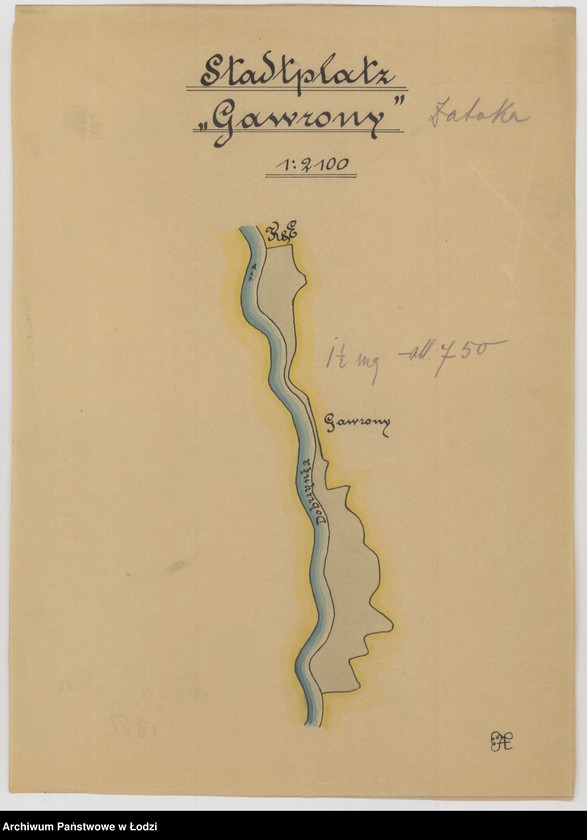 Obraz 1 z jednostki "Pabianice. Stadtplatz "Gawrony""