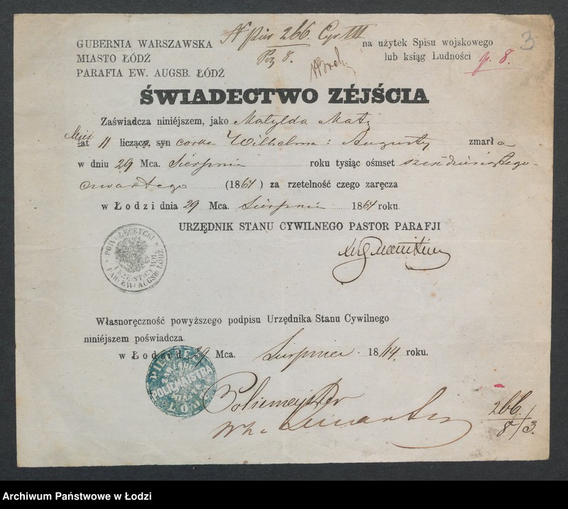 Obraz 5 z jednostki "[Aneksy od nr 266 do nr 274a]"