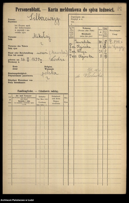 image.from.unit.number "[Spis ludności Łodzi] Zilberblatt - Zilberszpic"