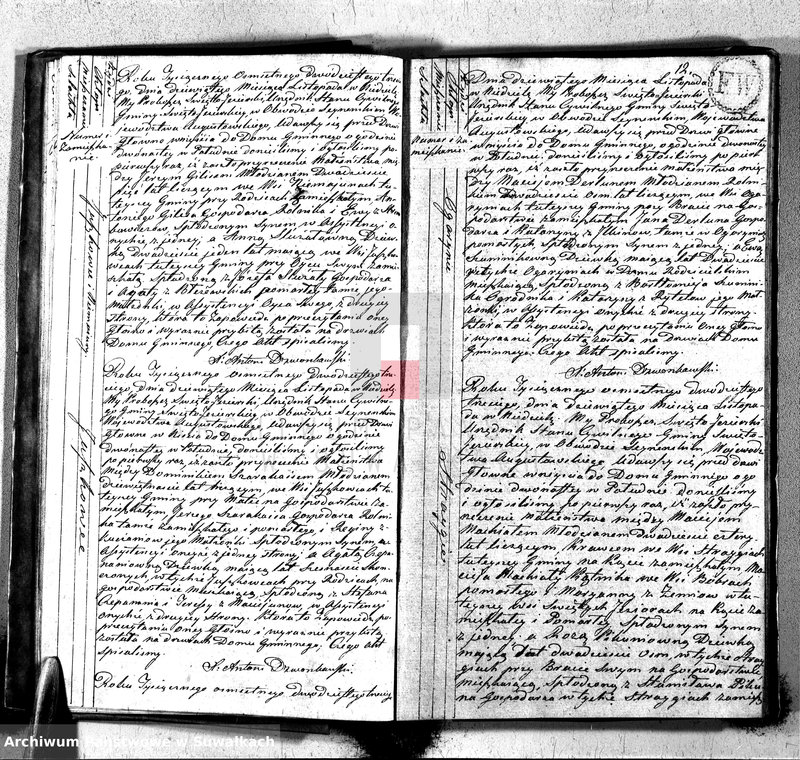 image.from.unit.number "Akta zaślubionych w roku 1823 urzędnika stanu cywilnego gminy święto jeziorskiey w obwodzie seyneńskim województwa augustowskiego"
