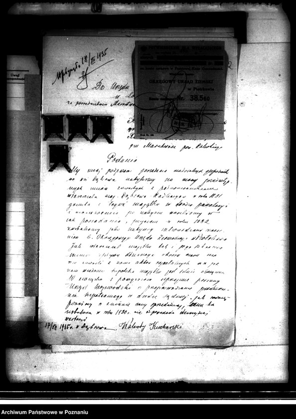 image.from.unit.number "Przewłaszczenie parcel z majątku Dąbrówka-Radliczyce powiatu kaliskiego"