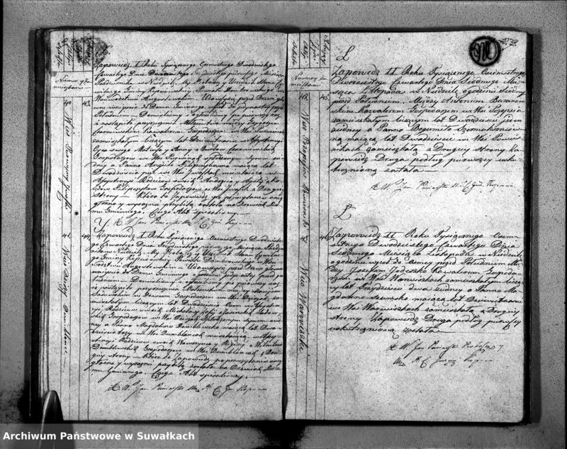 image.from.unit.number "Akta Zaślubionych Stanu Cywilnego Gminy Kopciowskiey na Rok 1824."