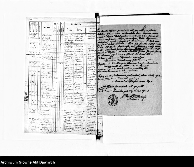 image.from.unit.number "Parafia: Bednarówka. Dekanat: Stanisławów. Księga metrykalna urodzeń dla całej parafii: Bednarówka, Bredheim, Glinki, Kubajówka, Majdan Średni, Łomadzyn, Siedliska."