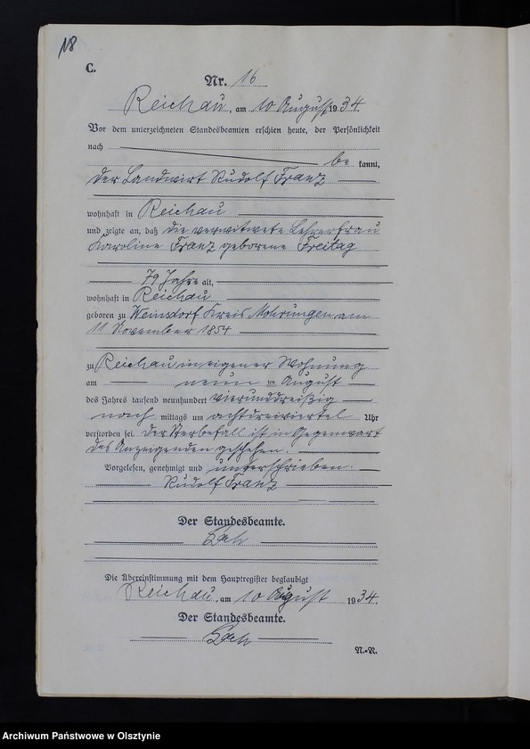 image.from.unit.number "Sterbe-Neben-Register Nr 1 - 22"