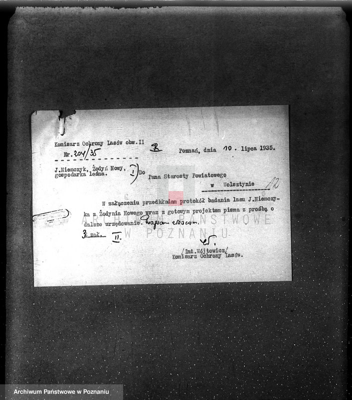 Obraz 17 z jednostki "Kom. Ochrony Lasów /Nadzór nad gospodarką leśną sprawy ogólne/"