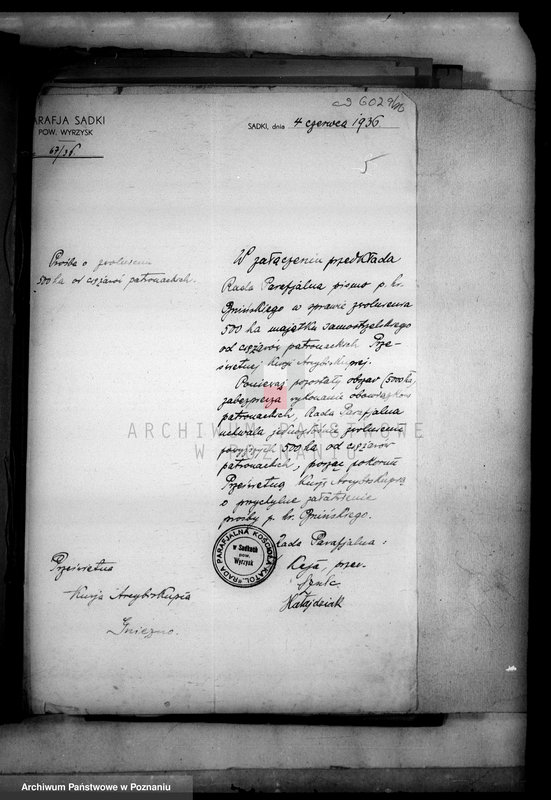 Obraz 11 z jednostki "Przejęcie gruntów za niektóre należności pieniężne z majątku Samostrzel powiatu wyrzyskiego"