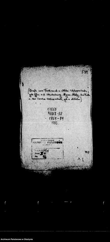image.from.unit.number "/Ferdinand u. Ottilie Gf. Schlippenbach, geb. v. d. Schulenberg, Agnes, Addy, Fritz u. Sascha Schlippenbach geb. Metzler an Anna Gfin Lehndorff geb. Hahn/"