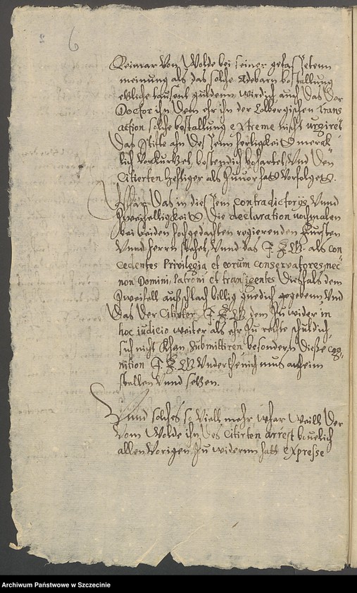 Obraz 8 z jednostki "Dr. Christian Schwartz contra Stiftsvogt Martin v[on] Kleist und den Kammerrat Reimer v[on] Wolde zu Dargen [Dargiń] und Wusterbarth [Ostre Bardo]."