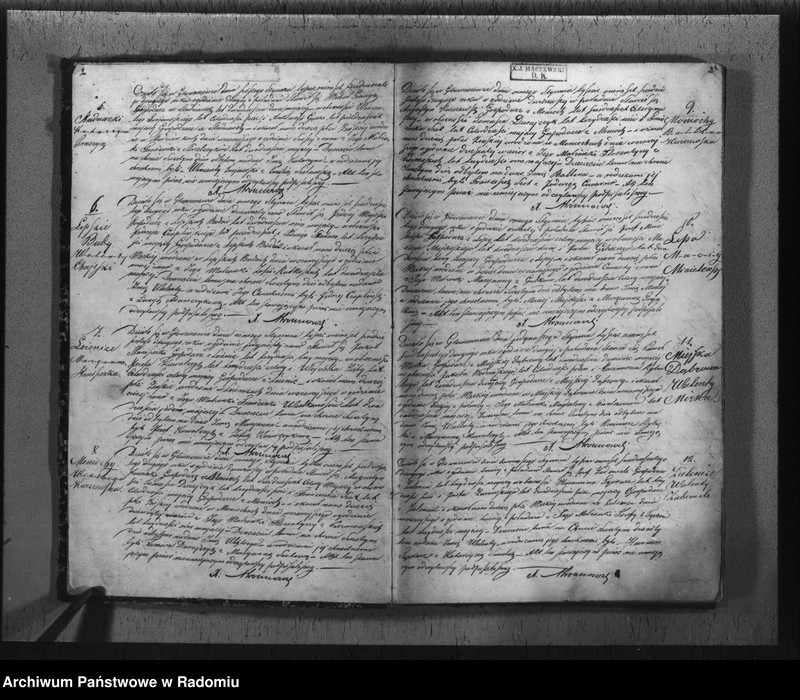 image.from.unit.number "Duplikat akt religijno cywilnych urodzonych, zaślubionych i zmarłych w parafii Głowaczów na rok 1862"