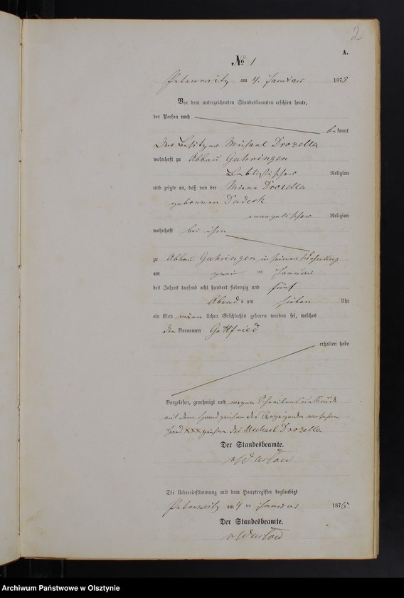 Obraz z jednostki "Geburts-Neben-Register Nr 1 - 117"