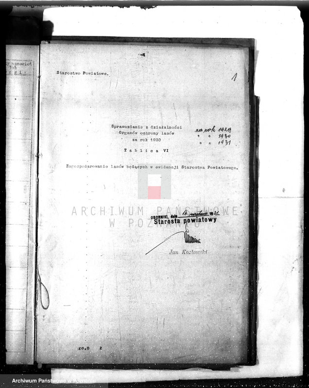 Obraz 5 z jednostki "Sprawozdanie z działalności organów ochrony lasów za 1930"