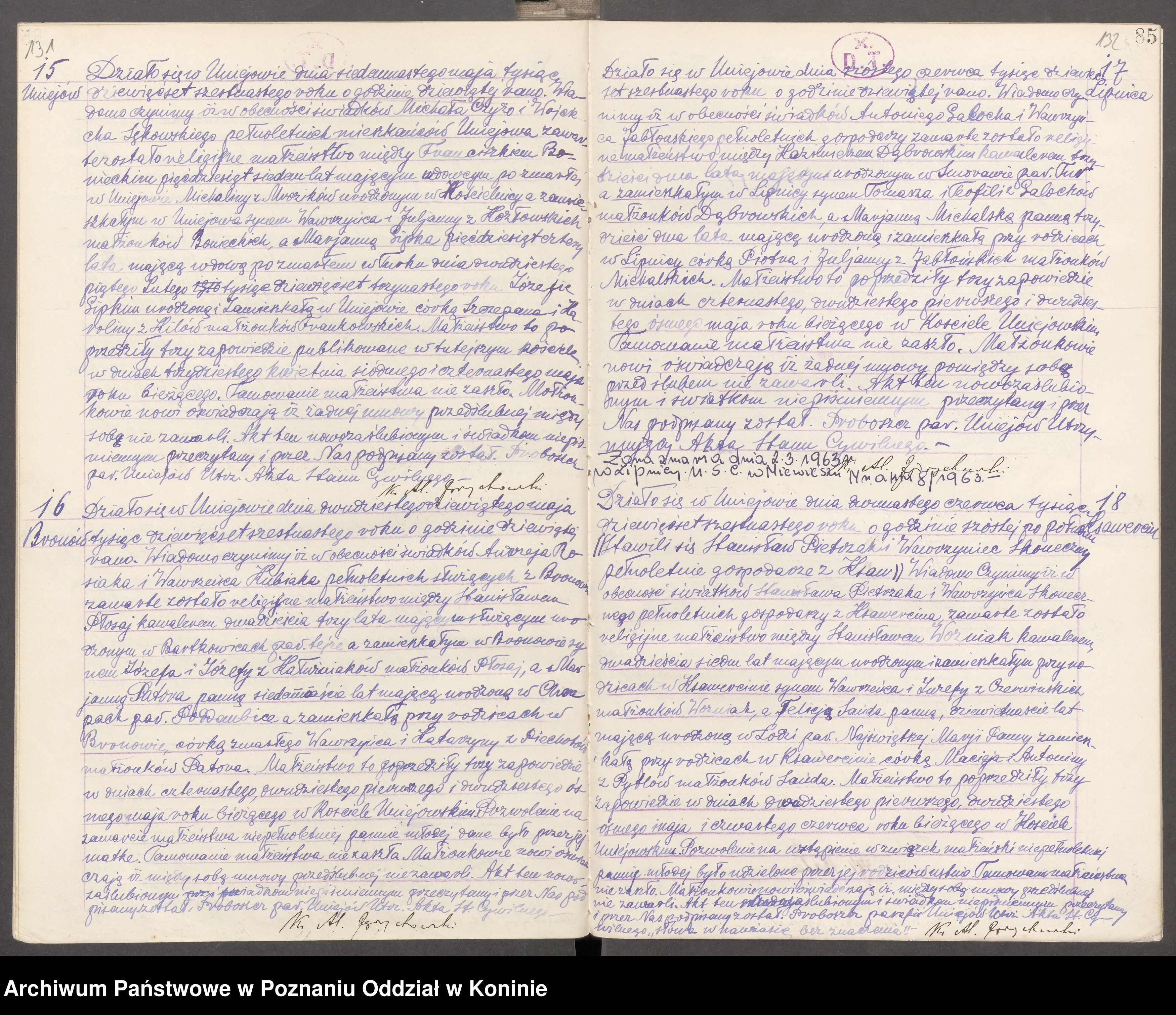 Skan z jednostki: Księga akt urodzenia, małżeństwa, zgonu za rok 1916