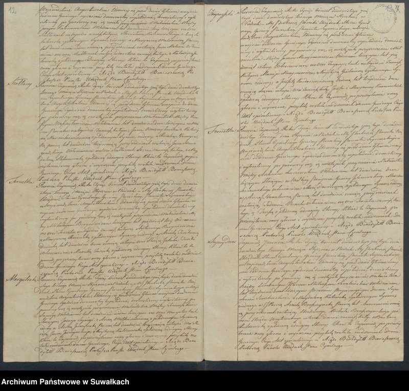 image.from.unit.number "Akta małżeńskie gminy puńskiey od dnia 1 stycznia do ostatniego grudnia 1825 roku"