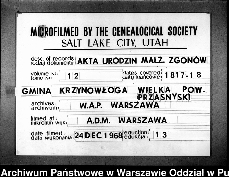 image.from.unit.number "Akta urodzeń, małżeństw i zgonów"