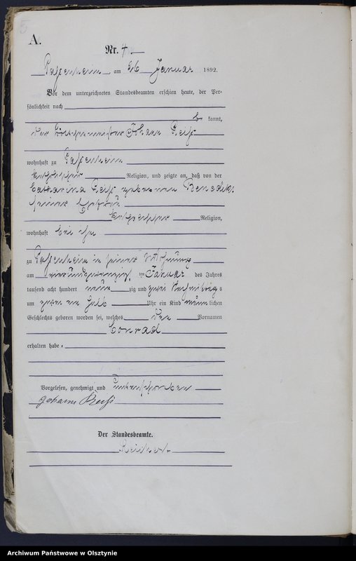 image.from.unit.number "Geburts-Haupt-Register Nr 1 - 74"