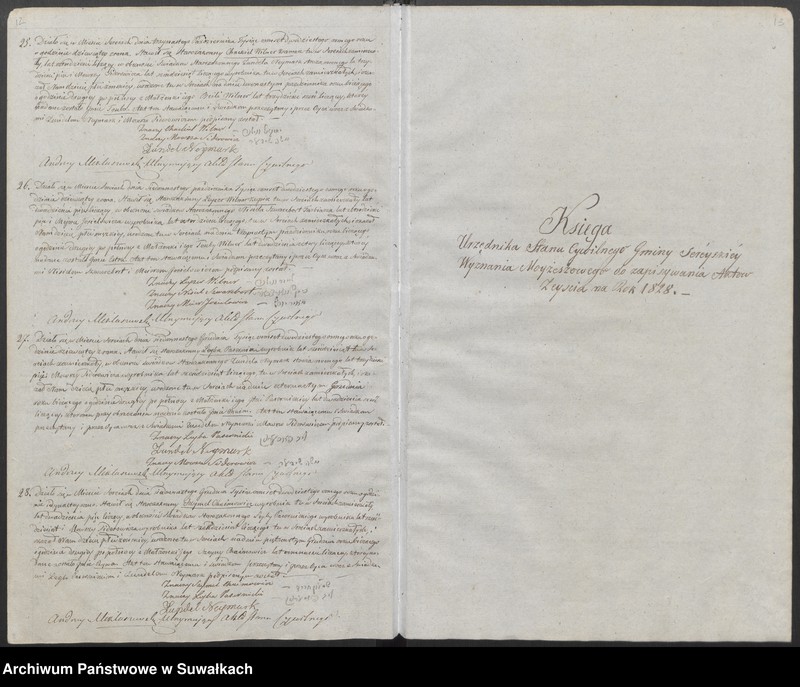 image.from.unit.number "Duplikat akt cywilnych urodzonych, zaślubionych i zmarłych wyznania mojżeszowego okręgu Sereje na rok 1828"