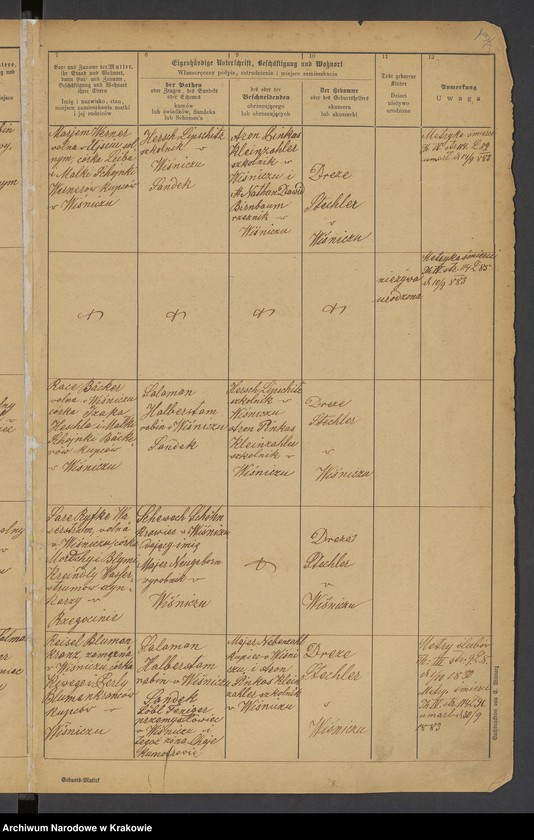 image.from.unit.number "Księga metrykalna urodz.[onych] w Wiśniczu. Tom V [z lat 1883 - 1888]"