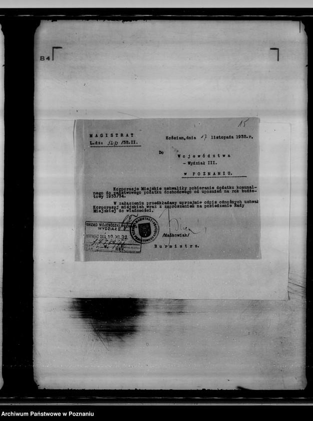 Obraz 18 z jednostki "Akta dotyczące miasta Kościan - daniny komunalne"