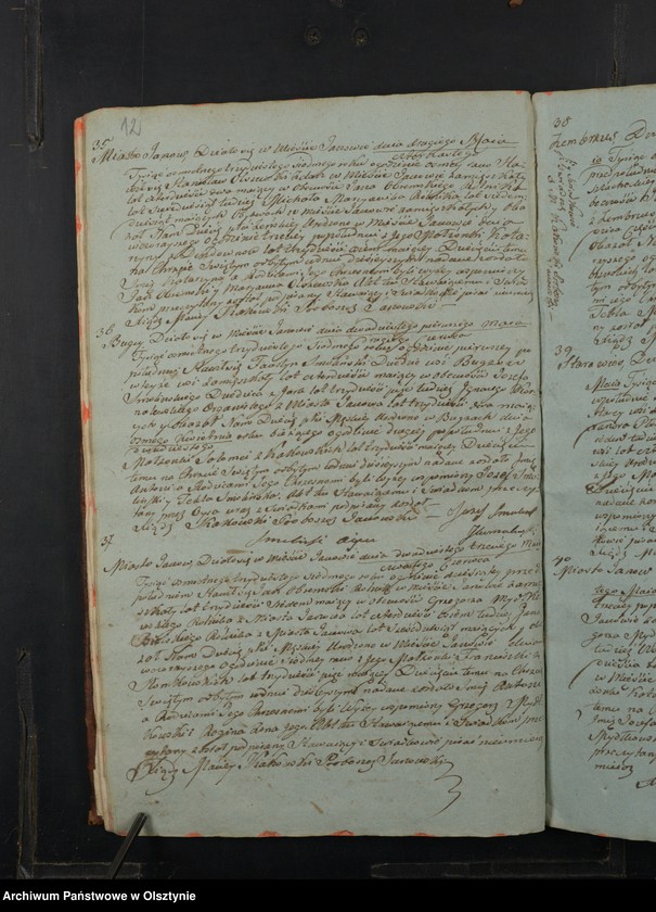 image.from.unit.number "Akta Urodzenia, Zeyścia i Małżeństw Parafij Janowskiey Obwodu Przasnyskiego Gubernij Płockiey z Roku 1837"