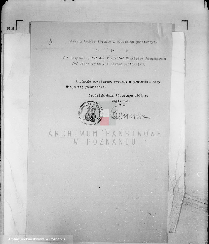 Obraz 7 z jednostki "Daniny komunalne miasta Grodziska"