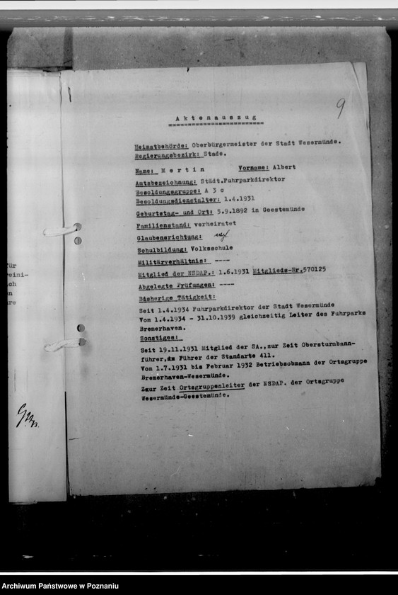 Obraz 13 z jednostki "Mertin, Albert - urzędnik"