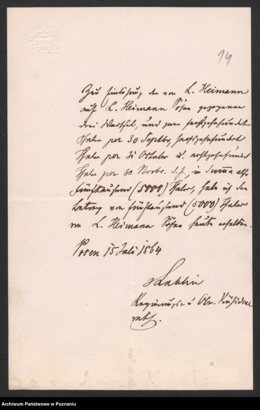 Obraz 17 z jednostki "A. betr. Oberst Różycki und Leopold von Różycki, Stud. med."