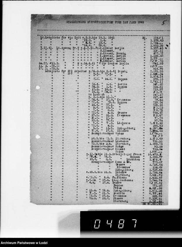 Obraz 9 z jednostki "Jahresberichte [z działalności wydziałów G.V.za 1941r.]"