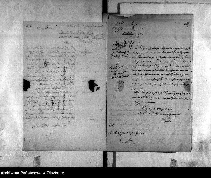 image.from.unit.number "Anstellung des Feldwebel Bublitz [Otto]"