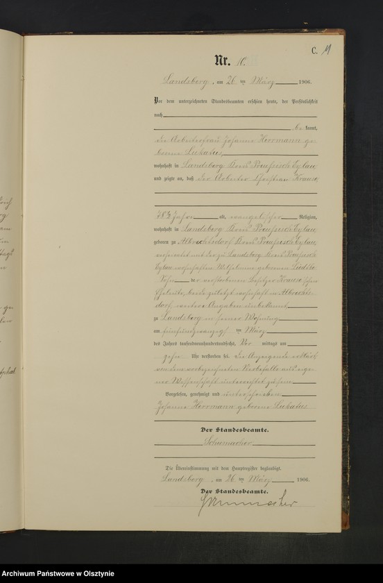 image.from.unit.number "Sterbe-Neben-Register Nr 1 - 45"