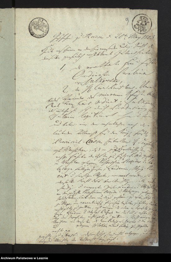 Obraz 11 z jednostki "[Acta generalia des Patrimonialgerichts der hiesigen katholischen Kirchen-Jurisdiction die actus voluntariae iurisdictionis betreffend]"