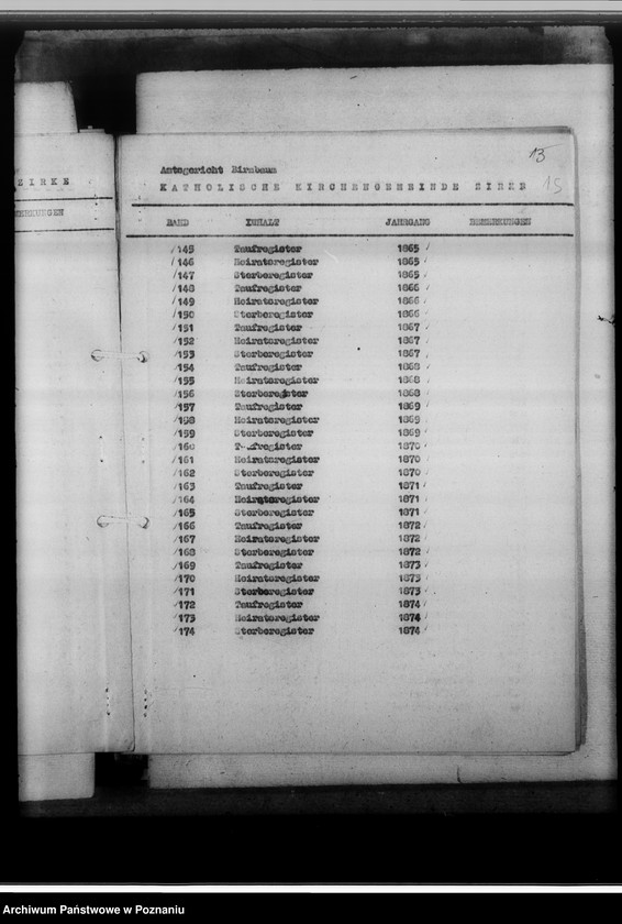 Obraz 19 z jednostki "Schriftwechsel mit den Amtsgerichten [korespondencja w sprawie ksiąg kościelnych, nazwy powiatów od A - L]"