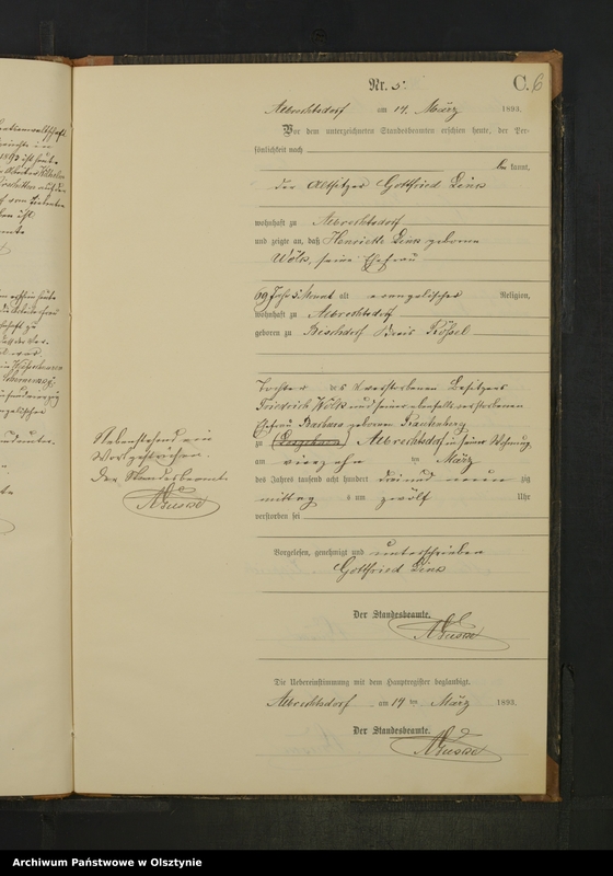 image.from.unit.number "Sterbe-Neben-Register Nr 1 - 33"