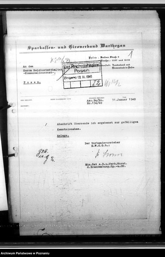 Obraz 6 z jednostki "Sparkassen und Giroverband Wartheland"